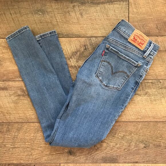 Levi's 710 Super Skinny Distressed Jeans 26x30 - Picture 2 of 8